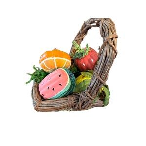Artificial Fake Veggies Basket for home Kitchen Party Decoration